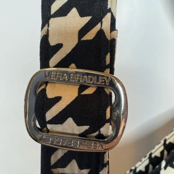 Vera Bradley‎ Triple Zip Hipster Crossbody Midnight Houndstooth - Picture 4 of 4